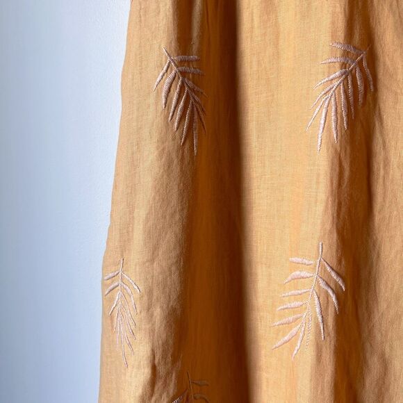 Johnny Was Caspin Linen Midi Dress Size XS - Picture 5 of 9